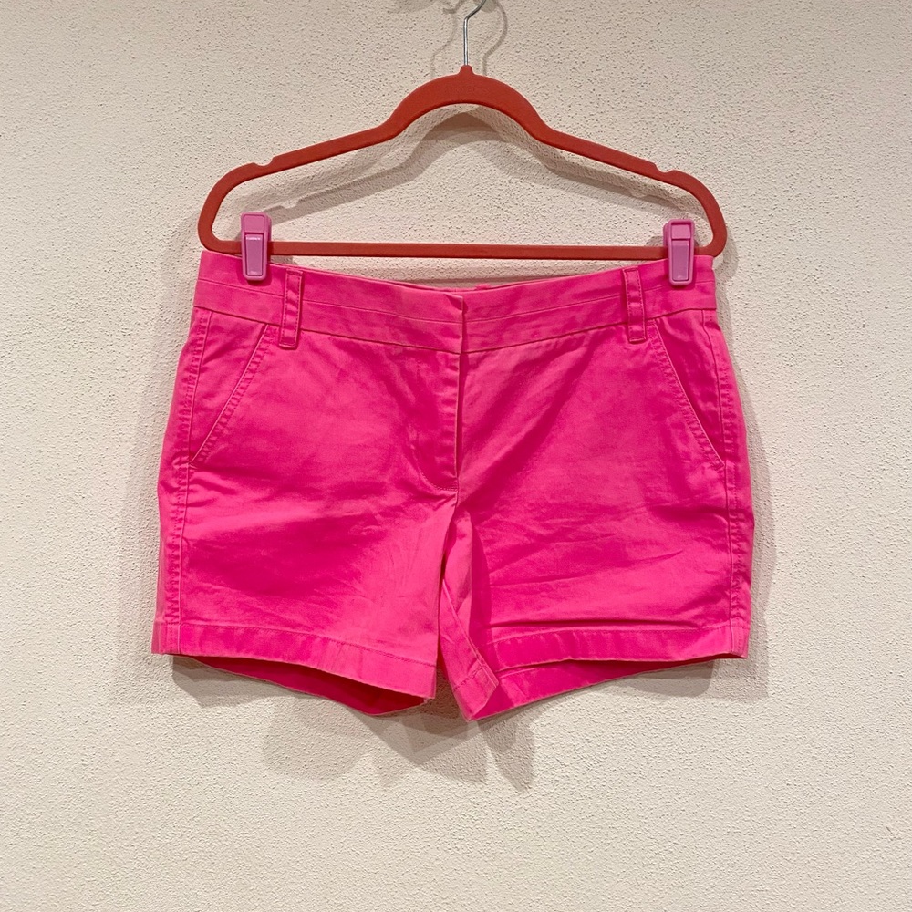 J. Crew Hot Pink Broken-In Chino Shorts